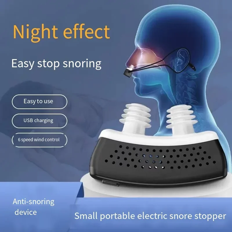 

Electric Anti-Snoring Device Stop Snore Aid Stopper for Men & Women Sleep Apnea Health Care Household Sleep Aid
