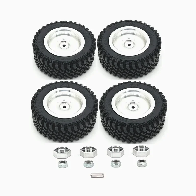 

MN 1/12 MN168 RC Remote Control Car Parts Metal Upgrade Mirror Wheel Hub Tire Hex Connector