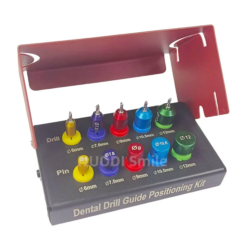 

10PCS/Set Dental Implant Guide Drill Positioning Drill Kit Titanium Guided Surgery Pins Dentistry Implant Tools Spacer Holder