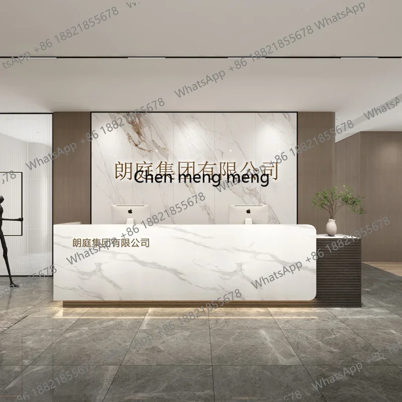 X173 Medical Gym Reception Counter Dental Dentist Commercial Office Reception Counter Cashier Checkout Toonbank Receptie Furnitu