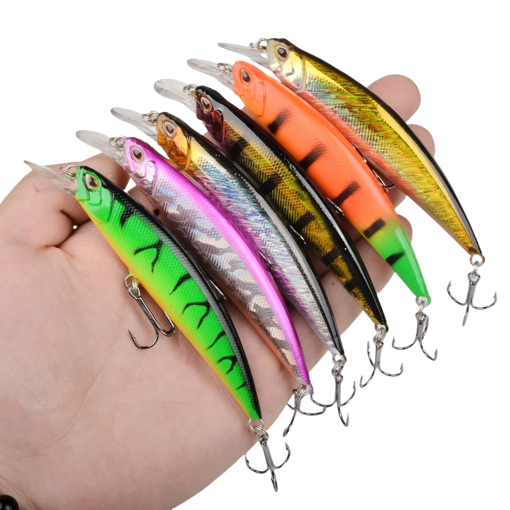 1Pcs Fishing Lures Minnow Wobblers Crankbait 11CM 15.5GArtificial Isca Hard Bait Carp Mini Fishing Lures Pesca Tackle