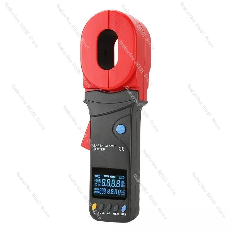 High Precision Digital Clamp Ground Resistance Tester Intelligent Loop Resistance Meter LCD Display Portable Electrical Earth