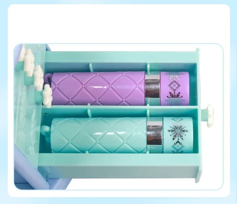 Disney Anime Film Frozen Elsa Anna Princess Cosmetic box cosmetic case Nail polish Lipstick Eye shadow sets kids girl gift