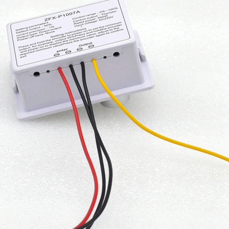 XTECH Digital Display Speed Controller Waterproof Stepless Speed Regulator Governor 500W AC 220V Control Switch