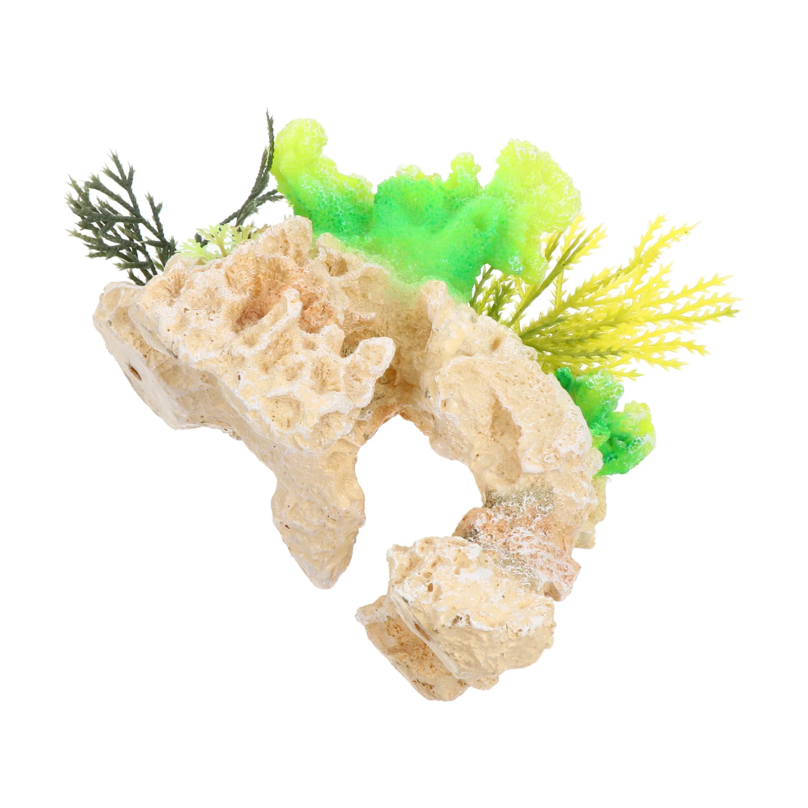 

Artificial Coral Figurine nament for Fish Tank Aquarium Decor Resin Statue Vivid Pretty Lifelike Realistic Easy Care Tabletop
