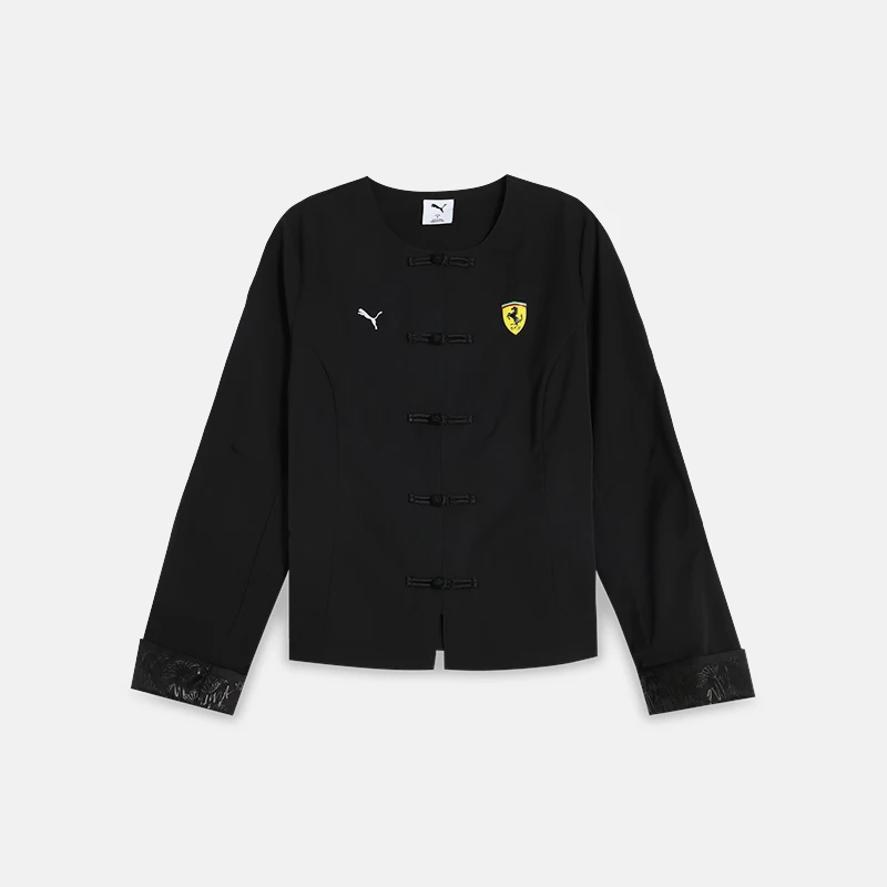 

Puma Authentic FERRARI Women's Fashion New Chinese Style Frog Button Tang Suit Jacket 634326-01