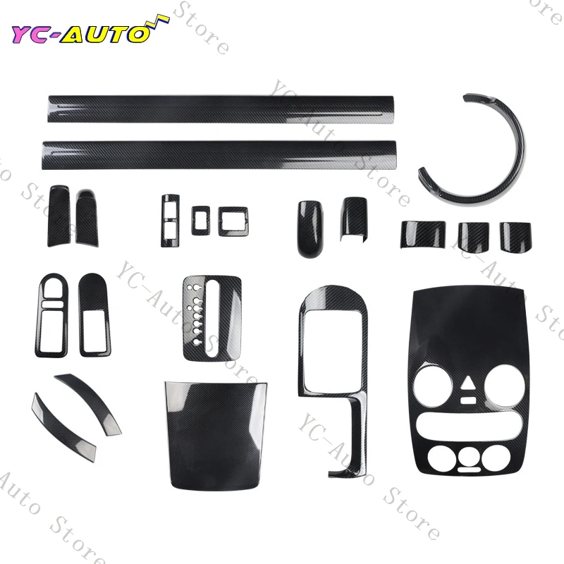 For Volkswagen VW Beetle 2001-2012 Control Panel Cover Trim Steering Wheel Button Carbon Fiber Sticker Interior Car Accessories