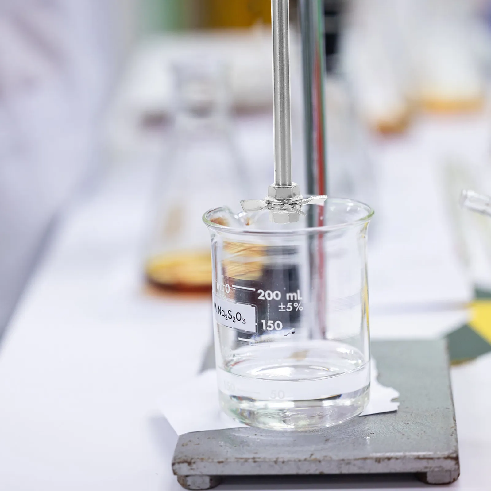 

1Set Laboratory Stirring Rod Stainless Steel Mixing Paddle Chemistry Experimental Reagent Stirrer Tool Stir Rod