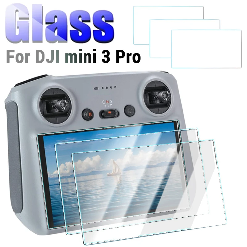 1-3Pcs Protective Film for DJI Mini 3 PRO HD Tempered Glass Screen Protector Anti-Scratch Film For DJI  Air 3 RC 2 Accessories