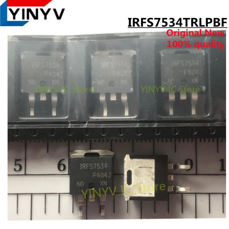 5 sztuk IRFS7534TRLPBF IRFS7534 IRFS7534TRL IRFS7534TR IRFS7534PBF 60V N-kanałowy MOSFET 100% nowy importowany oryginalny 100% jakości