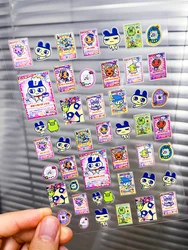 Kawaii Y2K Cute Pet Japanese Anime Self Adhesive Nail Sliders Pixel Style Mini Hand Account Diy Accessory Korean Nail Sticker