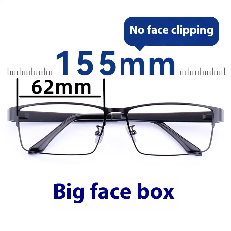 

ALICIA Over Sized Square Glasses Fashion Alloy Optical Prescription Frames Big Face Men Spectacle 0249