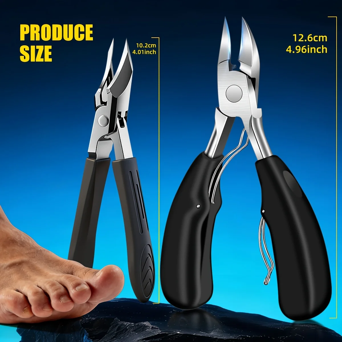 Spezielle Nagelhautschere, Diagonaler Nagelknipser-Set, Haushalts-Nagelzange, Pediküre-Tool gegen Entzündungen