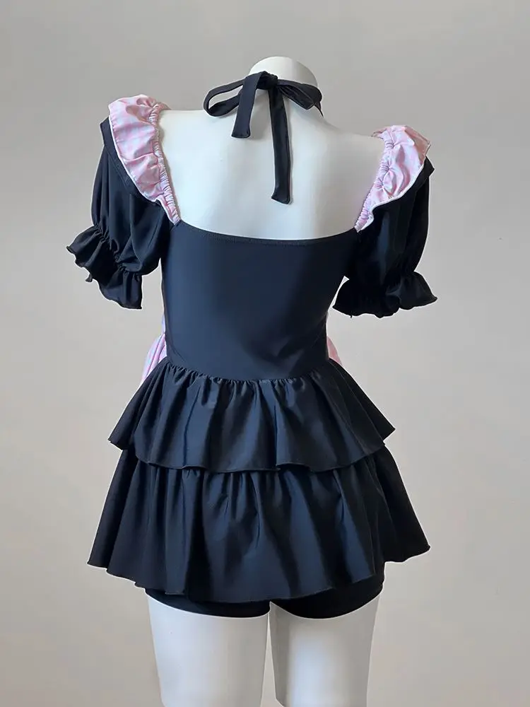 

Japanese Anime Style Swimsuit Women Beach Style Cute Cosplay Swimwear Padded Hot Girl Vacation Pool Party Bodycon Spring Summer