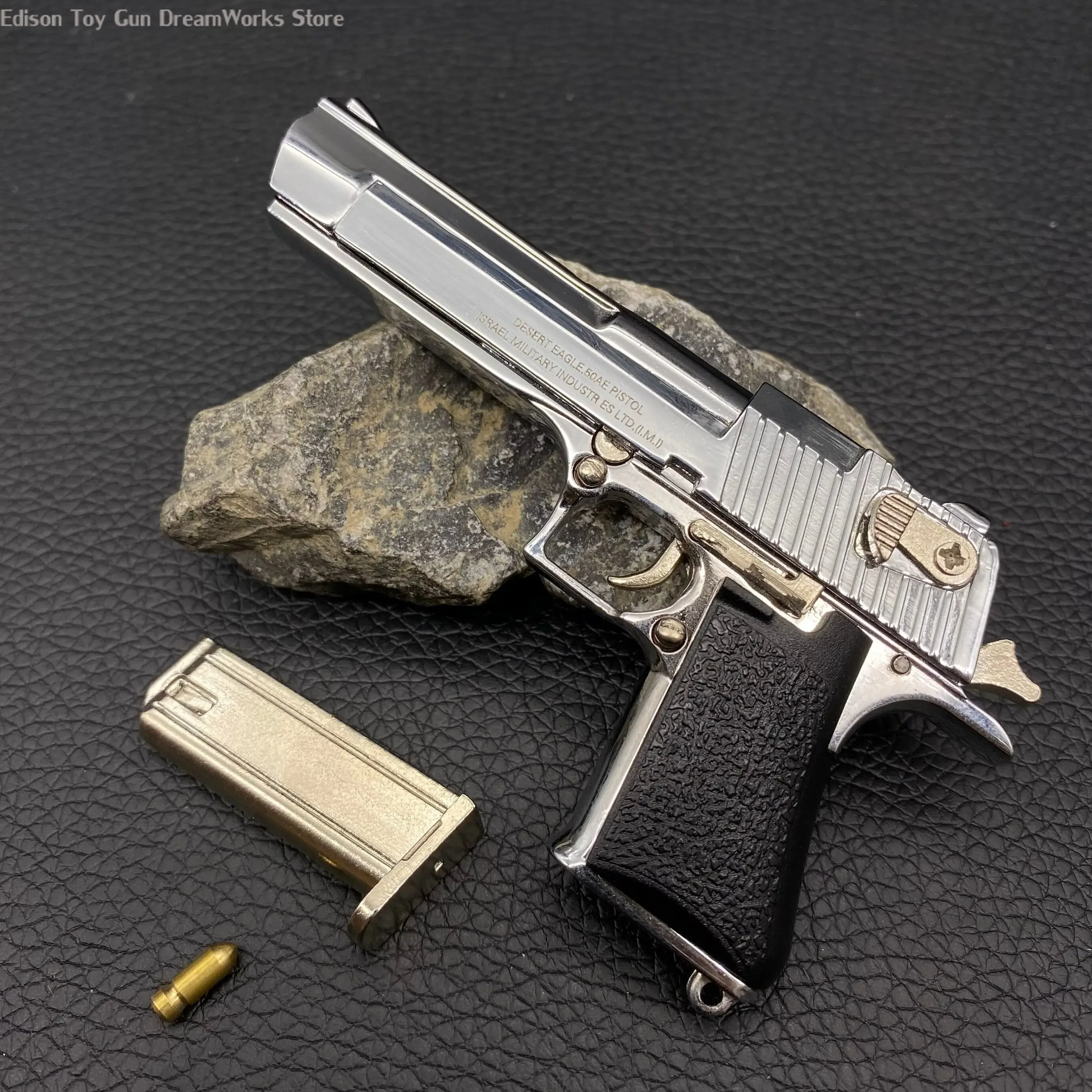 Mini pistola brinquedo arma modelo réplica, minúsculo 3,5 ", Desert Eagle, liga em miniatura, Magnum, Gamer presente, coleção Art, Novo,. 50, 2024