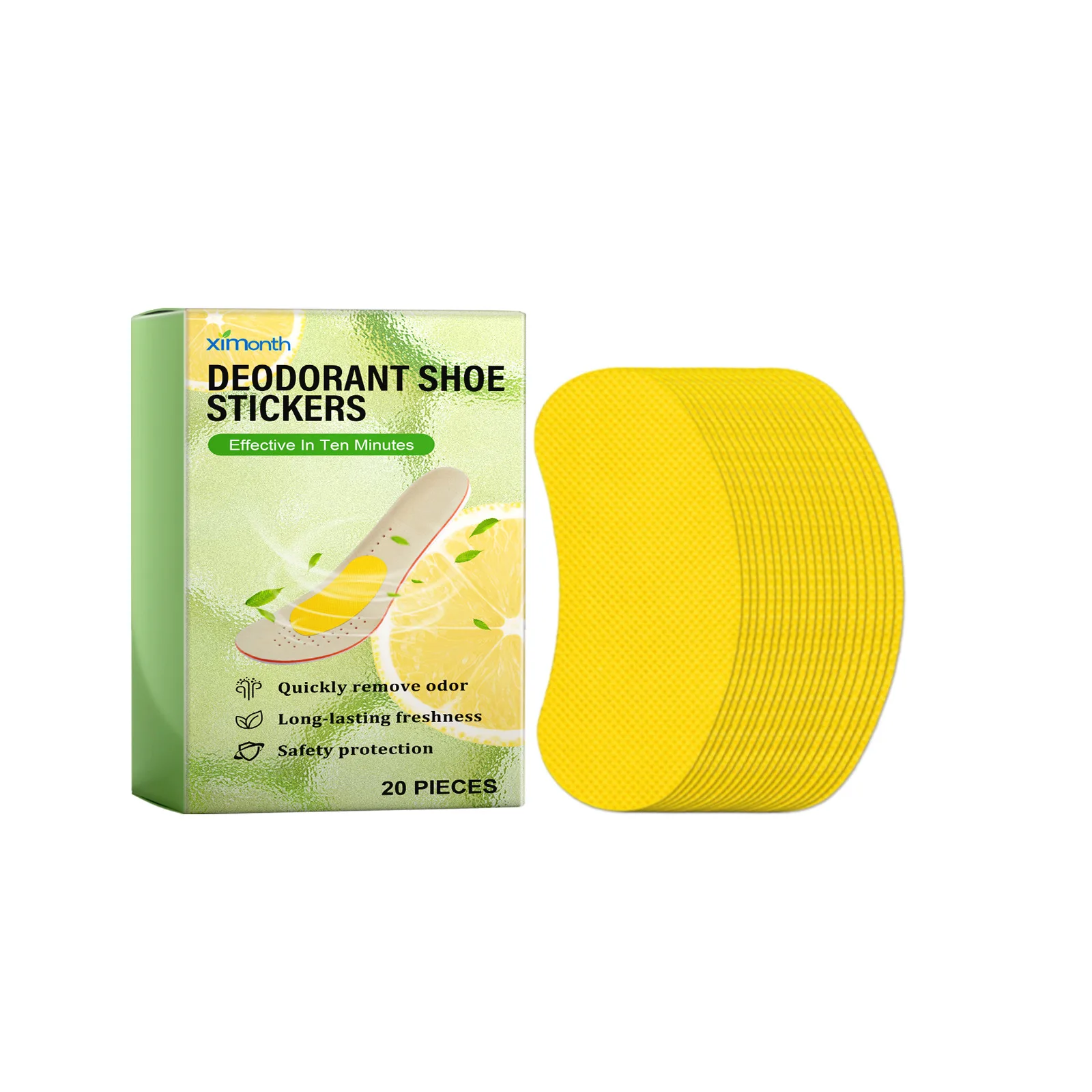 Deodorant Shoe Stickers Odor Remover Prevention Foot Sweat Athlete's Foot Soothing Antibacterial Insole Antiperspirant Sticker - Image 2