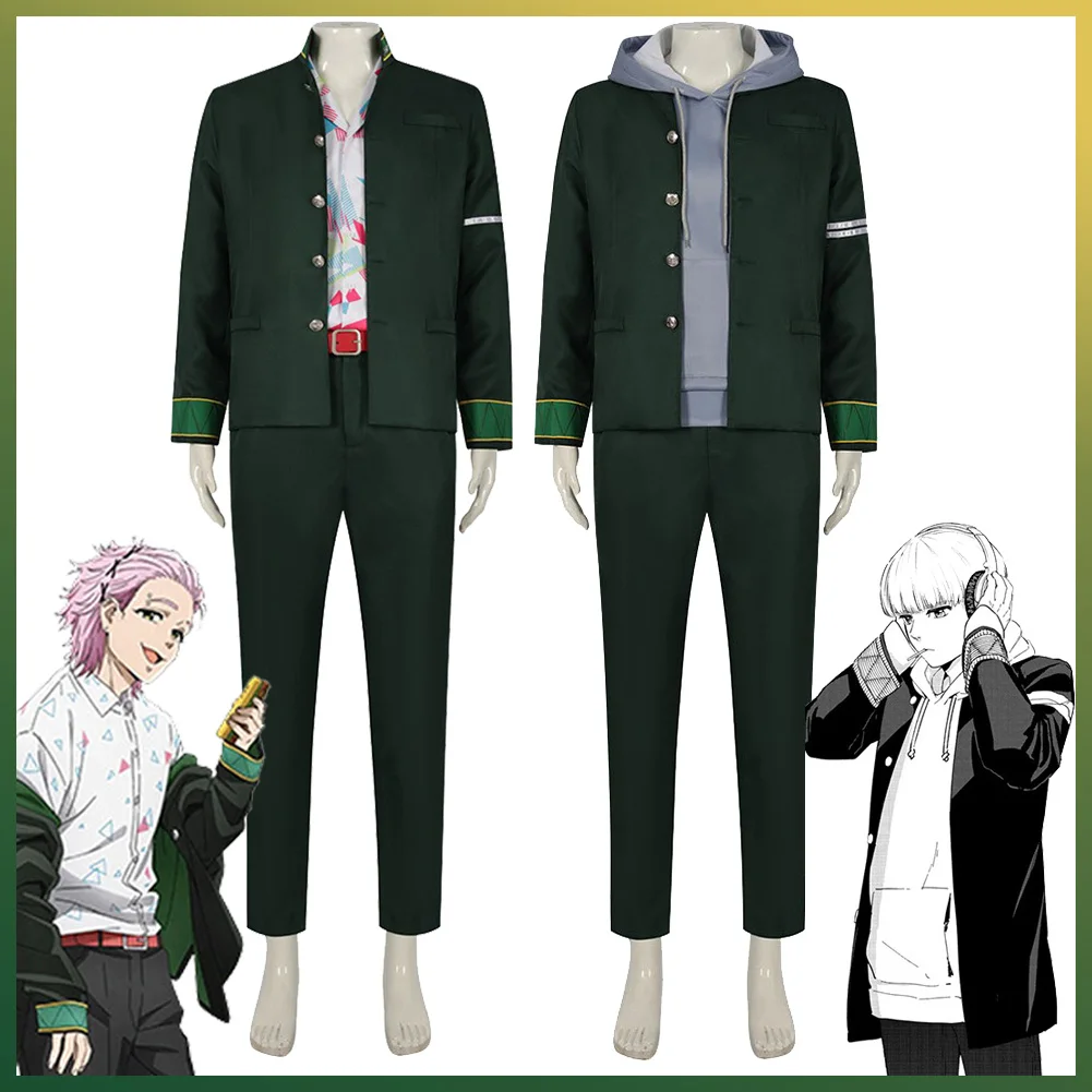 

Mitsuki Kiryuu Cosplay Ren Kaji Costume Anime Wind Disguise Breaker Outfits Male Disguise Adult Men Halloween Fantasia Suits