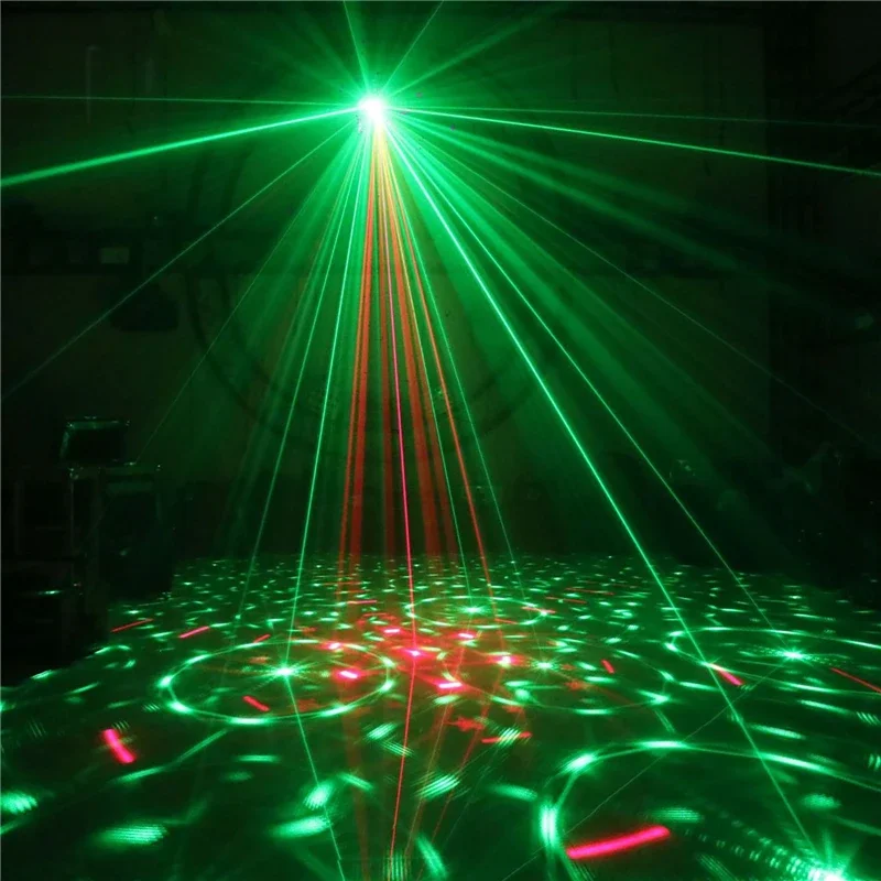 5 in 1 effetto lampada sfera magica modello di tintura Laser Strobe Stage Lighting discoteca DJ proiettore Laser illuminazione portatile per la danza del partito