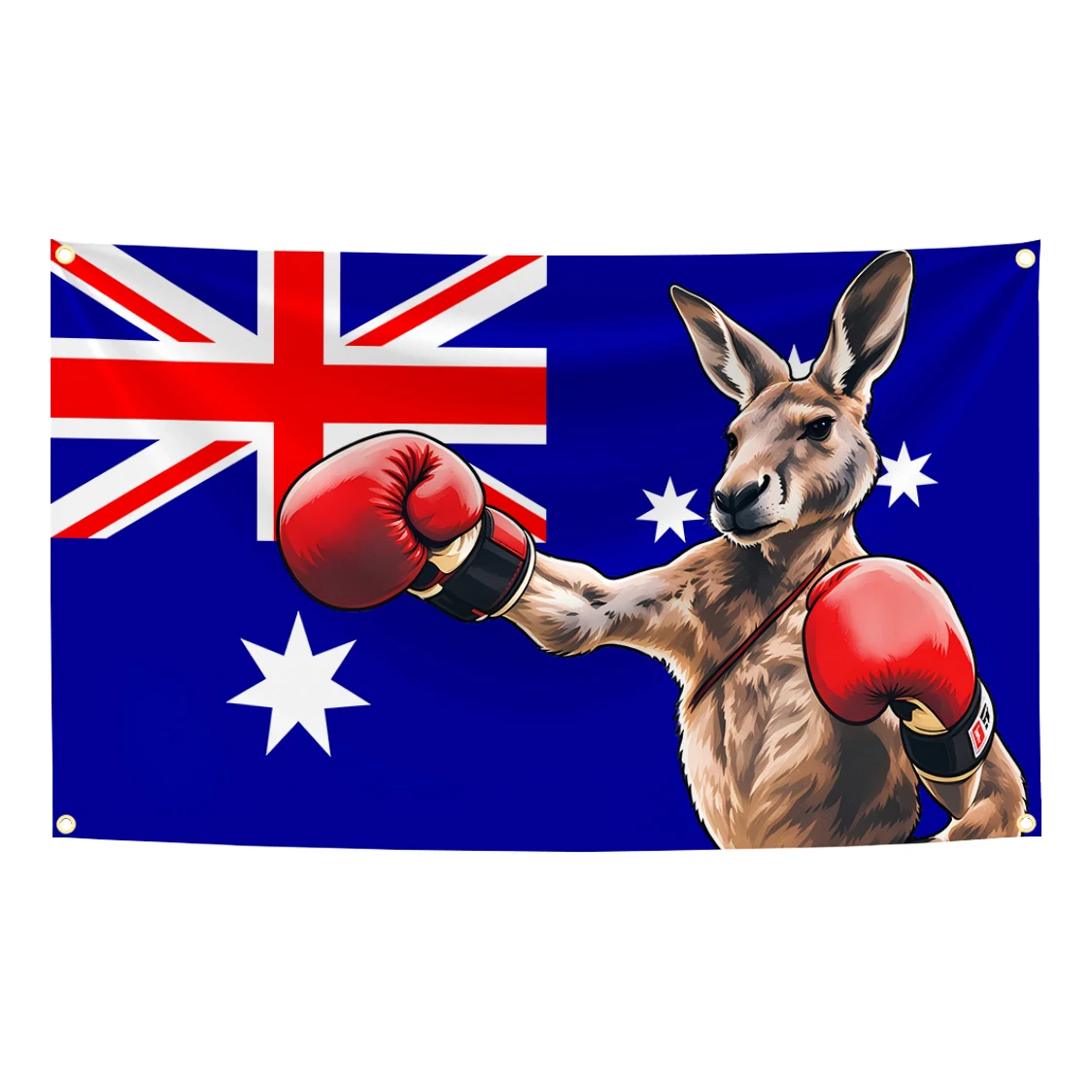 60x90cm 90x150cm 120x180cm Boxing Kangaroo Flag Bold AUSTRALIA Print Square Patriotic Decor Polyester Outdoor Garden