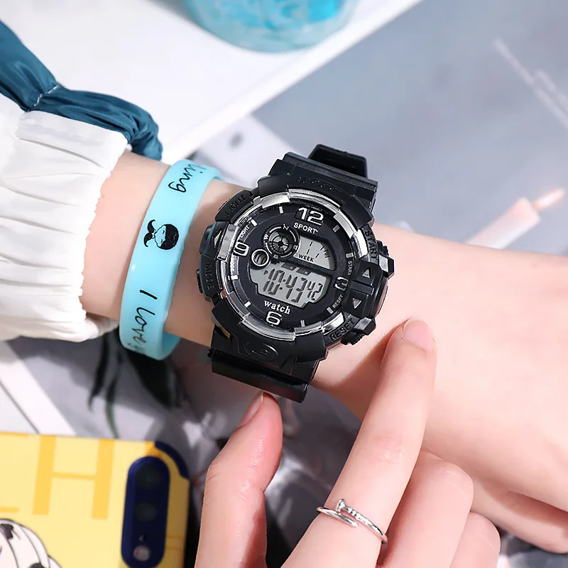 Digital Watch for Women Men Kids Chronograph Watch 24 Hours Fashion Wrist Watches LED Electronic Sports Female Clock Reloj Mujer