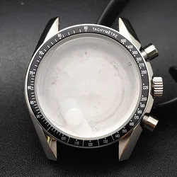 39.7mm Men's watches metal case FIT VK63 movement watch case accessories Sapphire glass watch parts Fits 20mm strap Watch Box