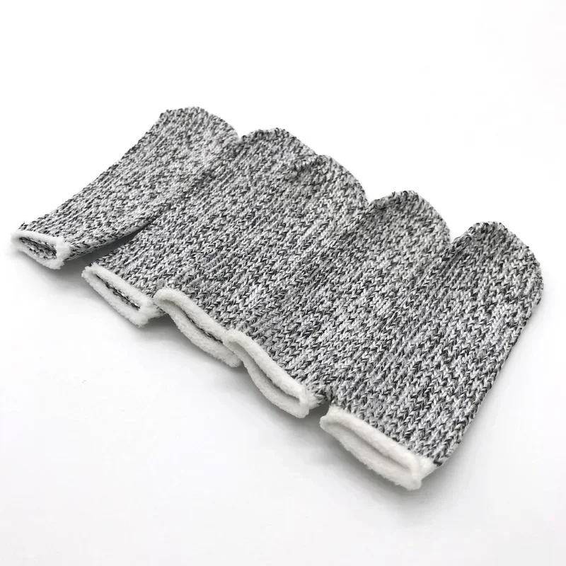 

Cut Resistant Finger Sleeves, Thumb Protector, Reusable Fingertip Covers for Kitchen Work, Sculpture, Garden Craft (10pcs)