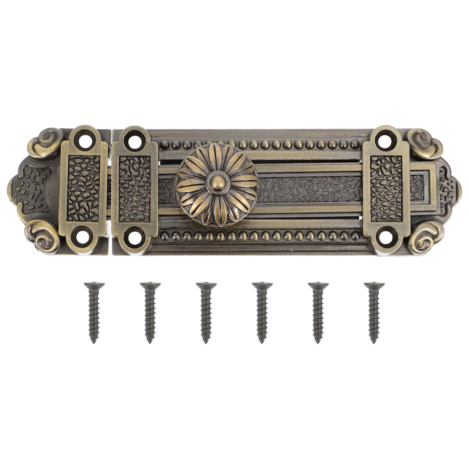 1 قطعة سبائك الزنك خمر مزلاج الباب الشريحة الترباس قفل ل نافذة بوابة الباب الأمن قفل منزلق أقفال الأمان #3