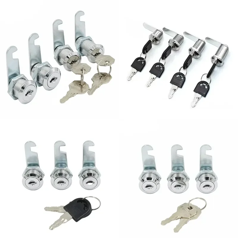 Drawer Lock with Key Anti-theft Furniture Security Lock for Cabinet Cupboard Office Home Storage Box Safe Protection