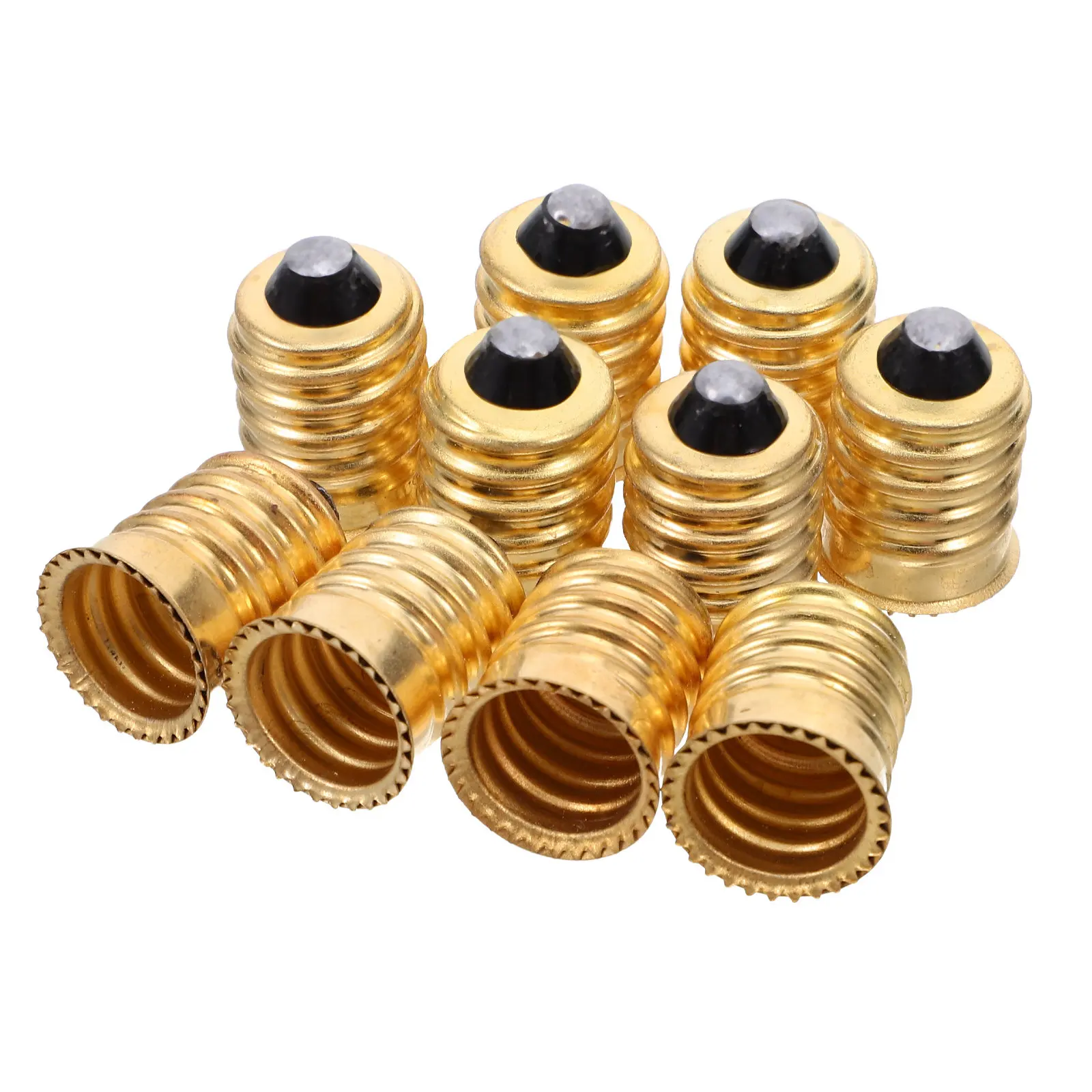 10Pcs E14 to E12 Lamp Base Adapter Socket Converter Screw Fitting Bulb Holder for LED Lighting Fixtures Versatile Home Office