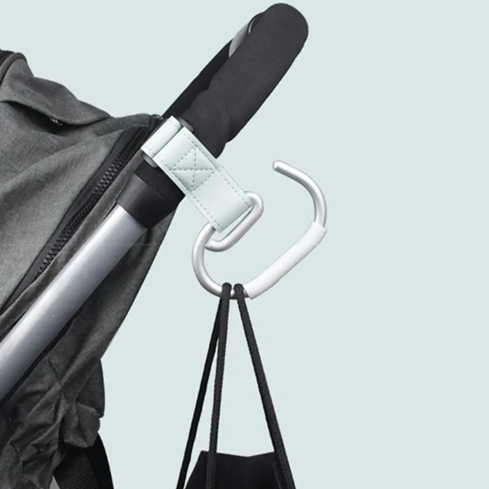 

PU Baby Stroller Hooks Solid Color Cart Organizer Hanging Hook Stroller Accessories Cartoon Stroller Accessories Bicycle