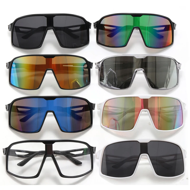 Car Sun Glasses New Oversized Mirror Cycling Sunglasses Men Women Brand Designer Eyeglasses Outdoor Sports Driving Goggles