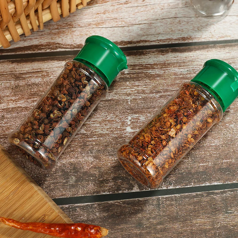 

20Pcs Plastic Seasoning Storage Bottles Spice Containers Pepper Salt Jar Multipurpose Lightweight