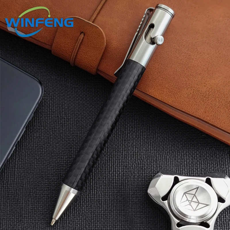 Тактическая шариковая ручка из углеродного волокна