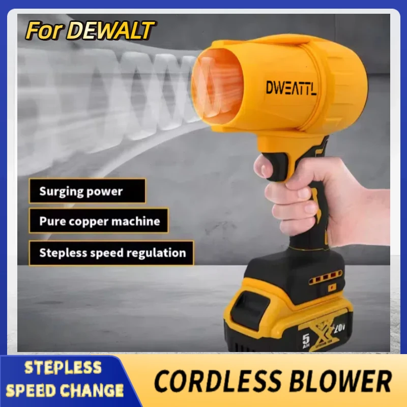 For Dewalt Cordless Blower Electric Turbine Household Dust Collector 20V Portable Rechargeable Dust Removal Power Tools