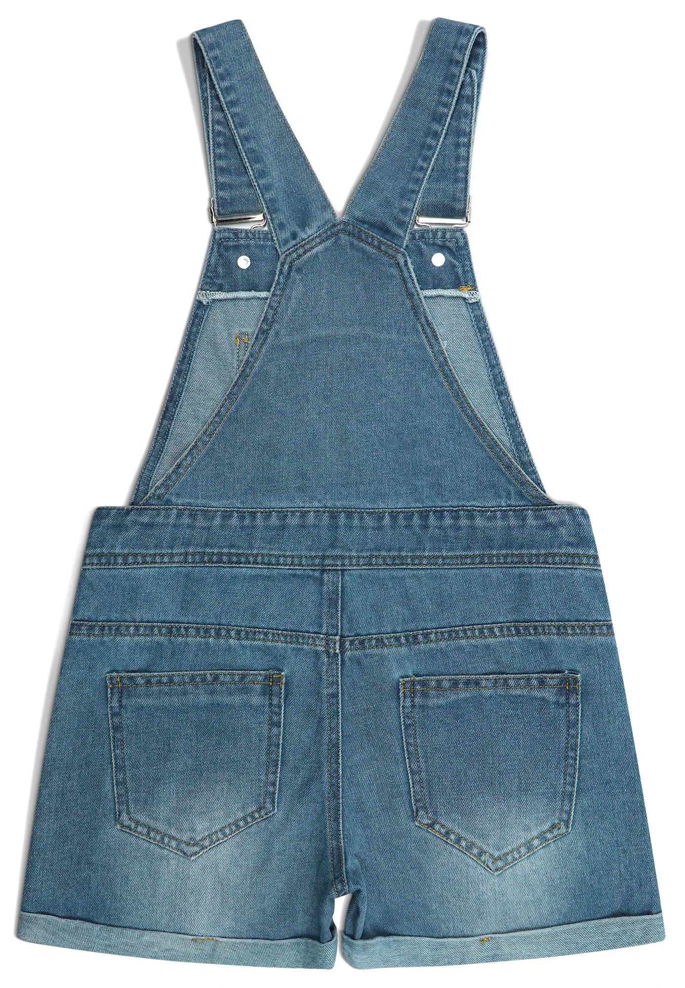 KIDSCOOL SPACE Boys Shorts,Little Big Boys Denim Ripped Summer Shortalls