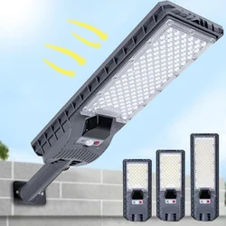 Luz Solar superbrillante mejorada para jardín, lámpara Solar para exteriores, Sensor de movimiento, focos de calle de alta potencia, iluminación para exteriores