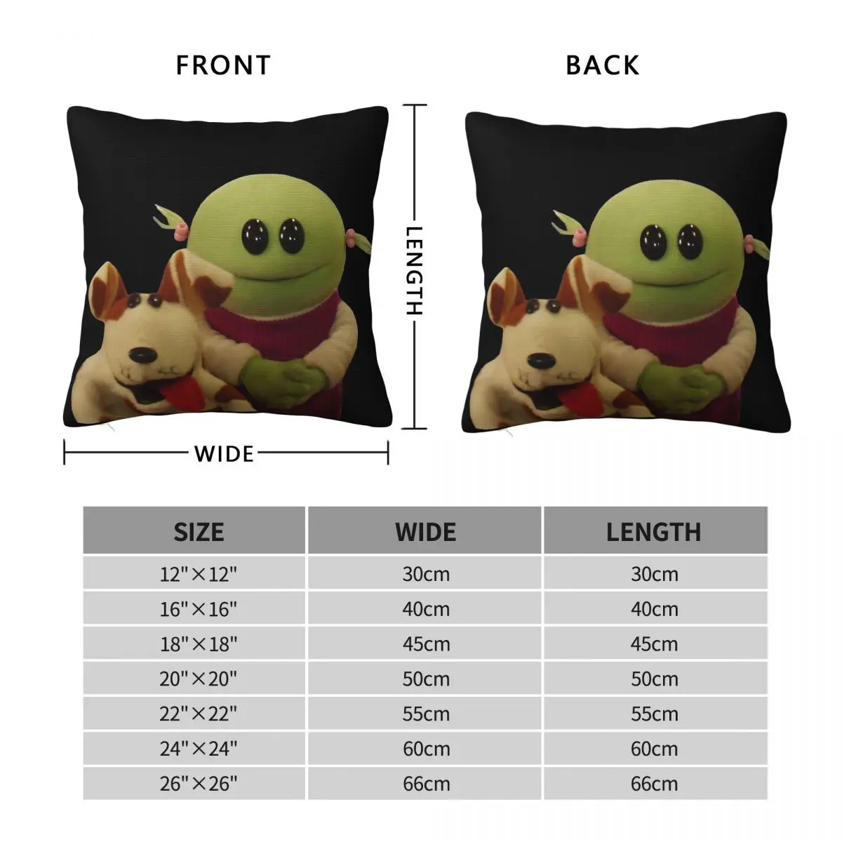 Nanalan Mona And Russer Pillowcase Polyester Linen Velvet Creative Zip Decor Home Cushion Cover