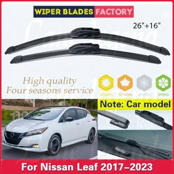 For Nissan Leaf 2017 2018 2019 2020 2021 2022 2023 Front Wiper Blades Brushes Cutter Car Accessories U J Hook 26