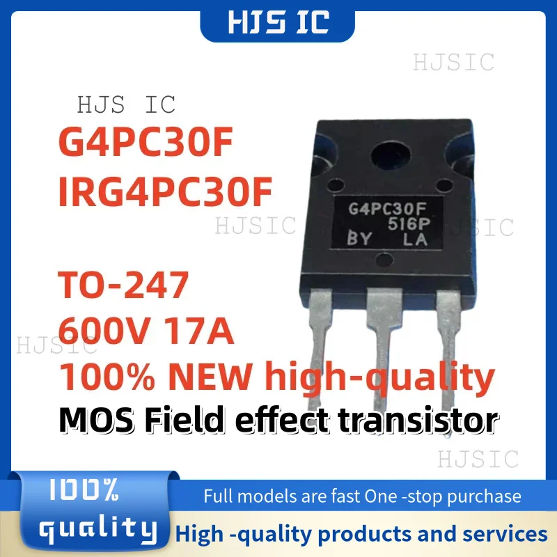 5-10-20PCS 100% NOVO Transistor de Efeito de Campo (MOSFET) G4PC30F IRG4PC30F TO-247 600V 17A de Alta Qualidade - Melhor Qualidade em Estoque