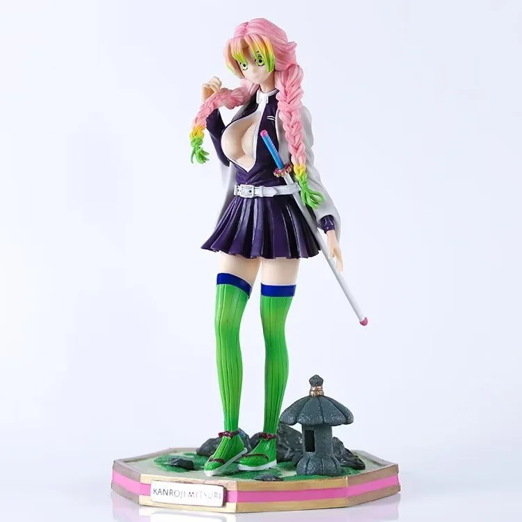 Demon Slayer Anime Collection PVC Action Figure, Oke Roji, Mitsuri, Sexy Girl, Kawaii, Bureau, Chambre à coucher, Cadeau pour enfant, Jouet, 25cm