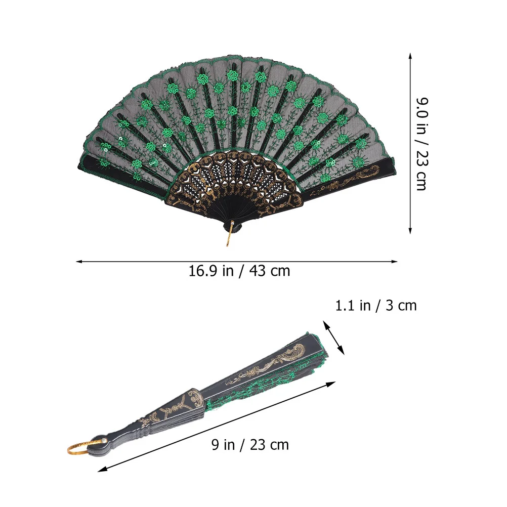 พัดพับลายยูง 2 ชิ้น ดีไซน์สวยงาม สไตล์จีนโบราณ พัดมือถือ พกพาสะดวก ใช้สำหรับเต้นรำ งานแต่งงาน ถ่ายรูป ของตกแต่งฤดูร้อน