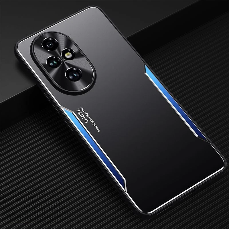 Metal with Holder Cover for Honor 200 Pro Phone Case Lens Protection for HONOR Honor200 200pro Anti Fall Protective Back Shell