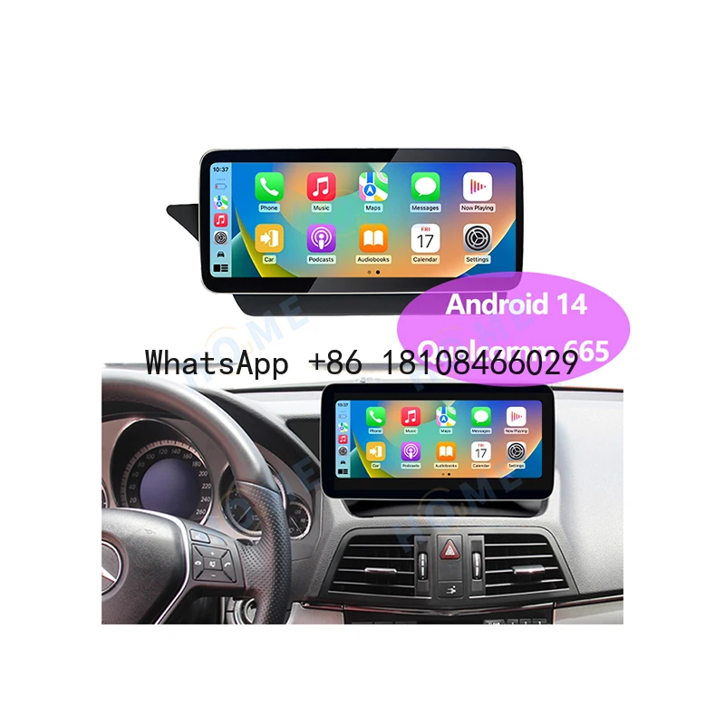 

Android14 Snapdragon 665 128G Car DVD Multimedia Player for Mercedes Benz E-Coupe Class C207 2009-2016 Carplay GPS Navigation