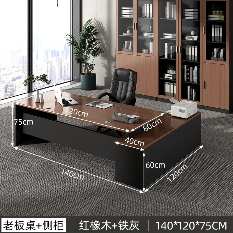 Black Corner Office Desk Executive Luxury Modern Organization Computer Desks Modern Height Escritorio Gaming Desk Decorations