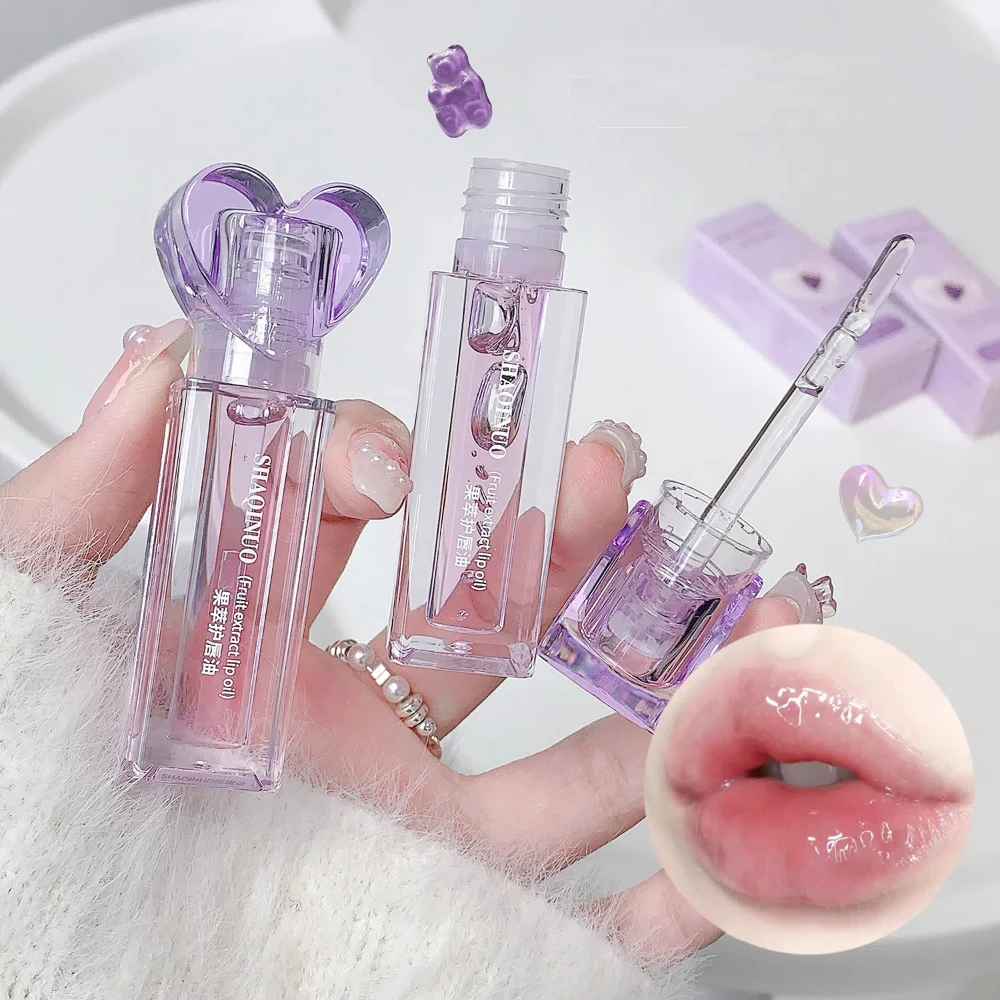 Opvullende Jelly Lipgloss Blijvende Hydraterende Transparante Lipolie Water Licht Spiegel Perzik Lippenstift Vrouwen Lippen Make-up Cosmetica