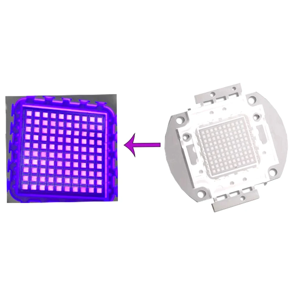 UV led 3W 5W 10W 20W 30W 50W 100W High Power Light UV Purple LED 365nm 385nm 395nm 400nm 405nm 410nm Ultraviolet Bulbs led chip