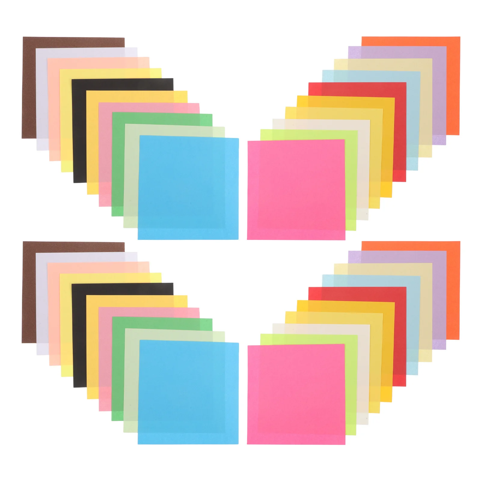 200 قطعة مجموعة ورق اوريغامي 20 ورقة مربعة ملونة 5.89 بوصة ورق قابل للطي ملون نابض بالحياة لصياغة المشاريع المدرسية