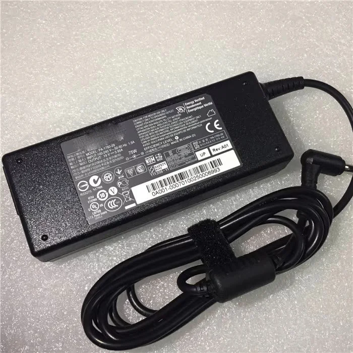 For ASUS Notebook AC Adapter Charger 75W 19V 3.95A 5.5mm X 2.5mm Laptop Power Supply 0A001-00070100 0A001-00070000