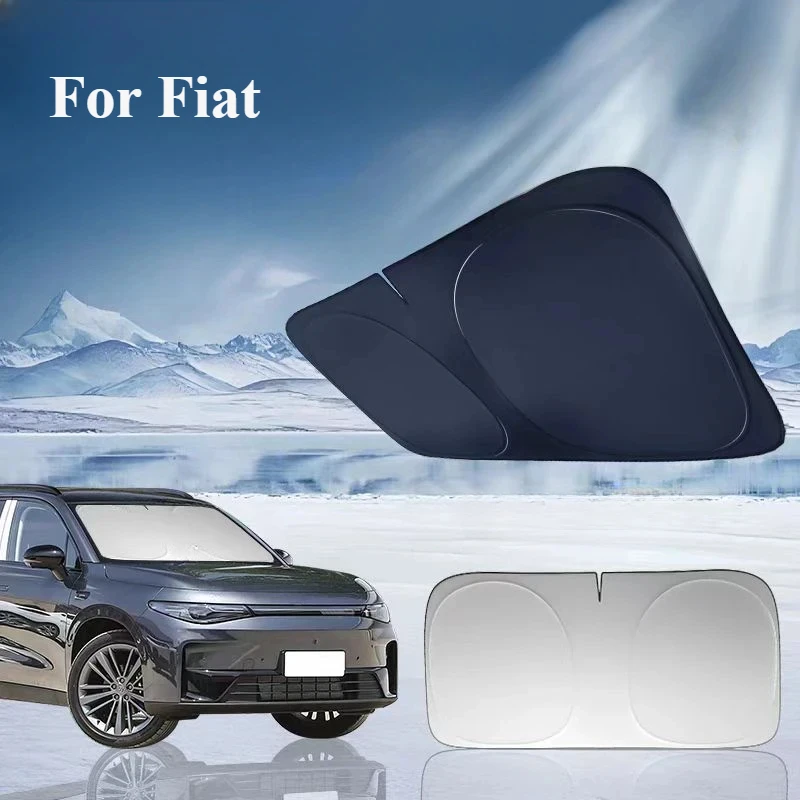 Car Front Window Windshield Sun Shade Cover For FIAT 500 Panda Stilo Ducato Punto Doblo Bravo Car Interior Windshield Protection