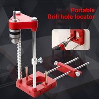 Woodworking Drill Punch Locator Jig Drill Guide Handle Portable Drilling Positioner Template Locator Hole Punch DIY Hand Tool